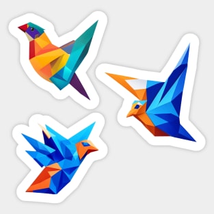 Tangram Bird Stickers Pack Sticker